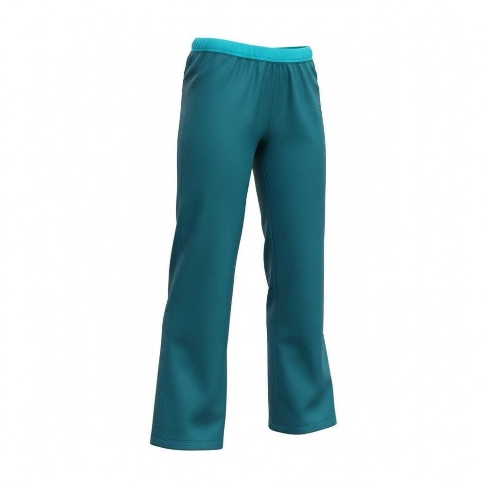 Danskin Now Womens Teal Athletic Pants Straight Leg 31 Inseam Super Soft
